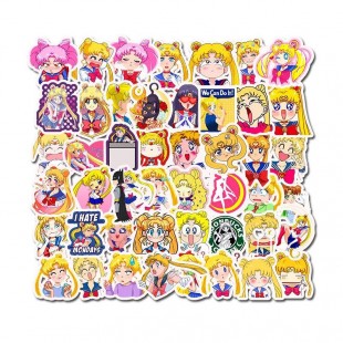 Set Sticker Sailor Moon - Decorativo Stickers Skateboard 33u